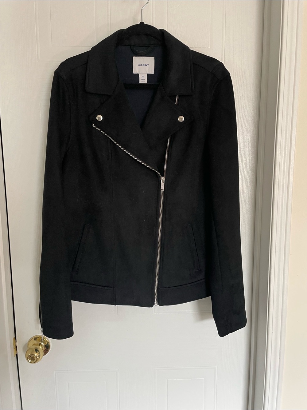 Old Navy Black Asymmetrical Moto Jacket